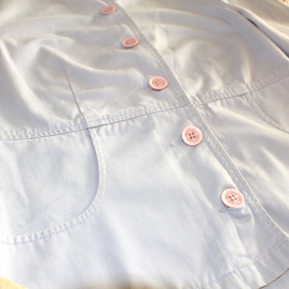 Split Women's Cotton Button Down Blazer Jacket - image 3